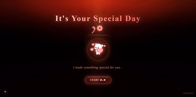Birthday-P3 – Birthday website template preview